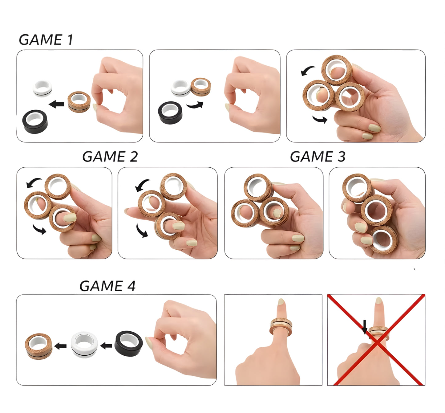 Minito® Stres Yüzüğü 3 Halka